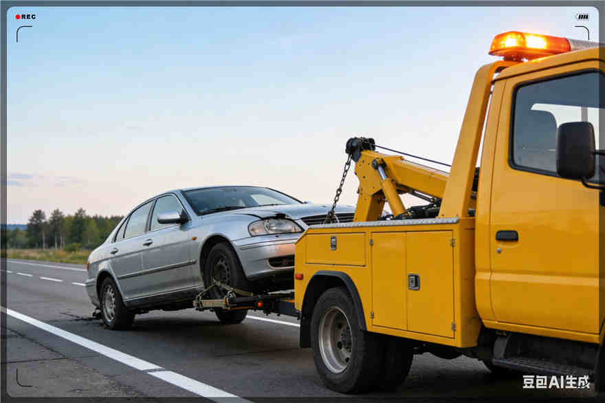 天桥区拖车救援电话【案例】